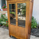 Small glass library Art Nouveau early 20th century