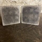 Pair of vintage candlesticks by spadaro – glazed ceramic