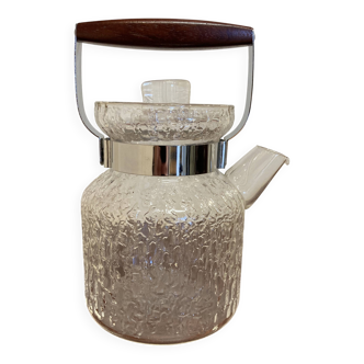 Scandinavian design glass teapot, 1950s.