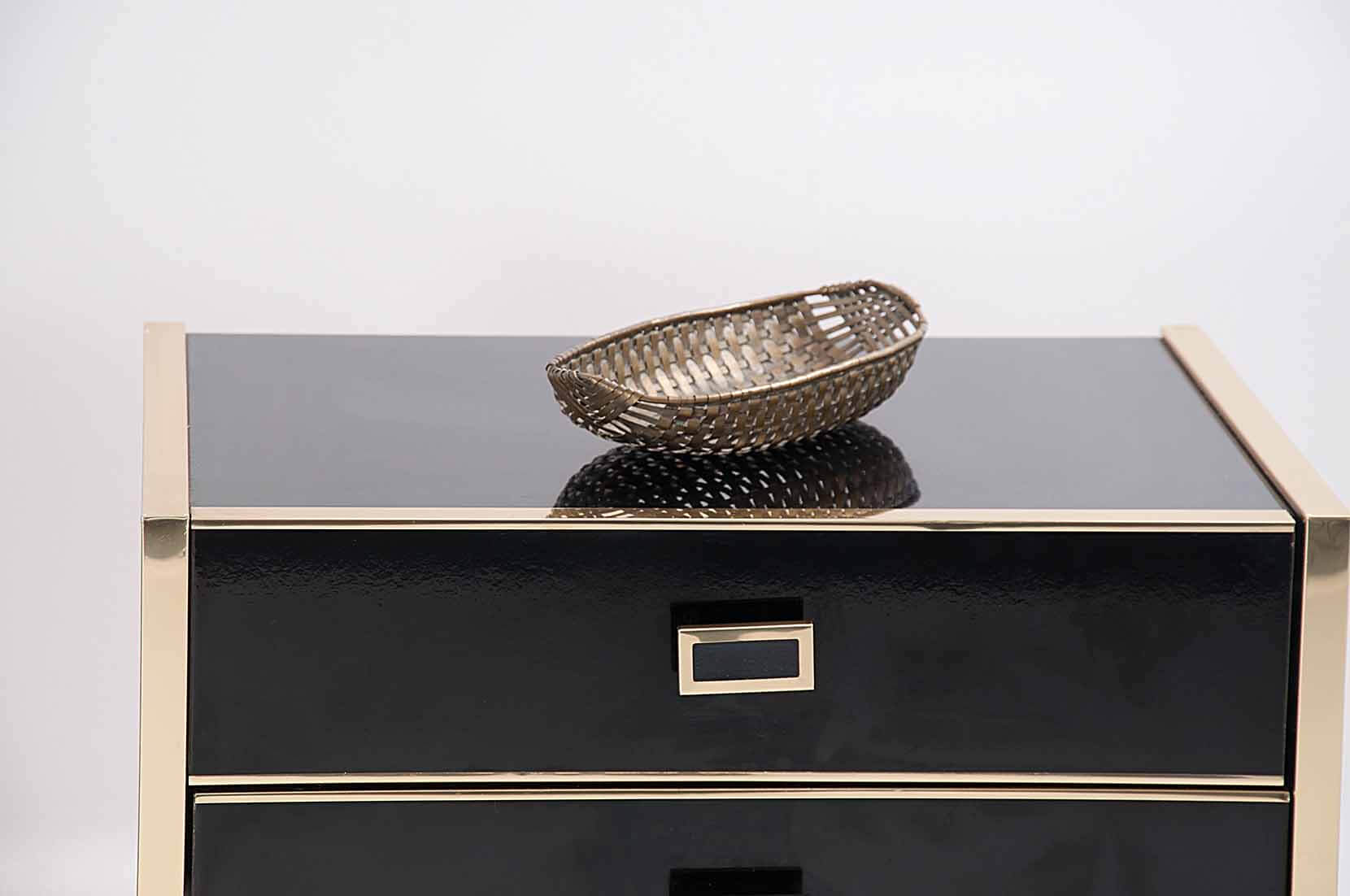 Pair of brass bedsides, 1970