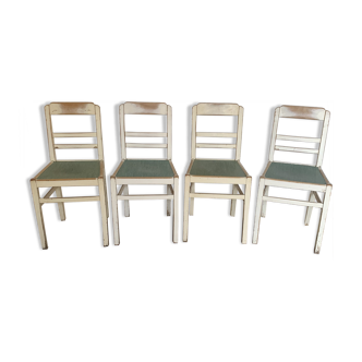 Series of 4 vintage chairs