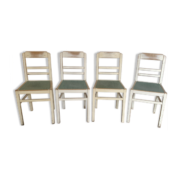 Series of 4 vintage chairs