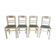 Series of 4 vintage chairs