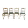 Series of 4 vintage chairs