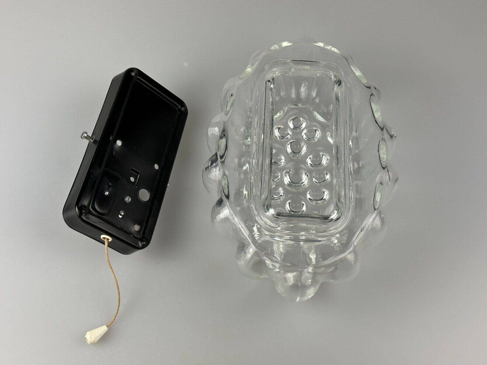 60s 70s wall lamp made of glass & metal bubble wall sconce space age design