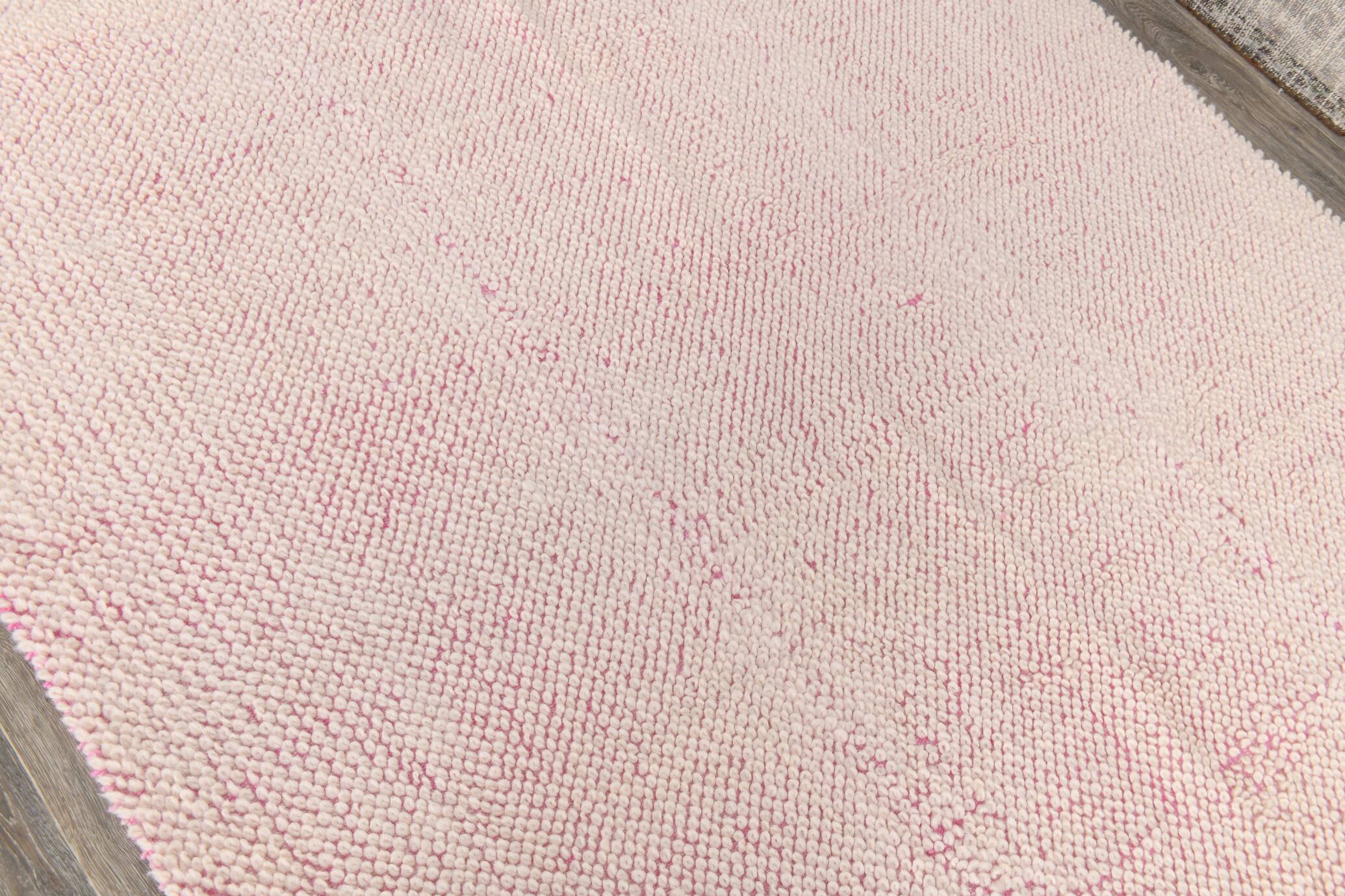 6x10 Soft Pastel Pink Handmade Vintage Rug, 193x300Cm SK 34942