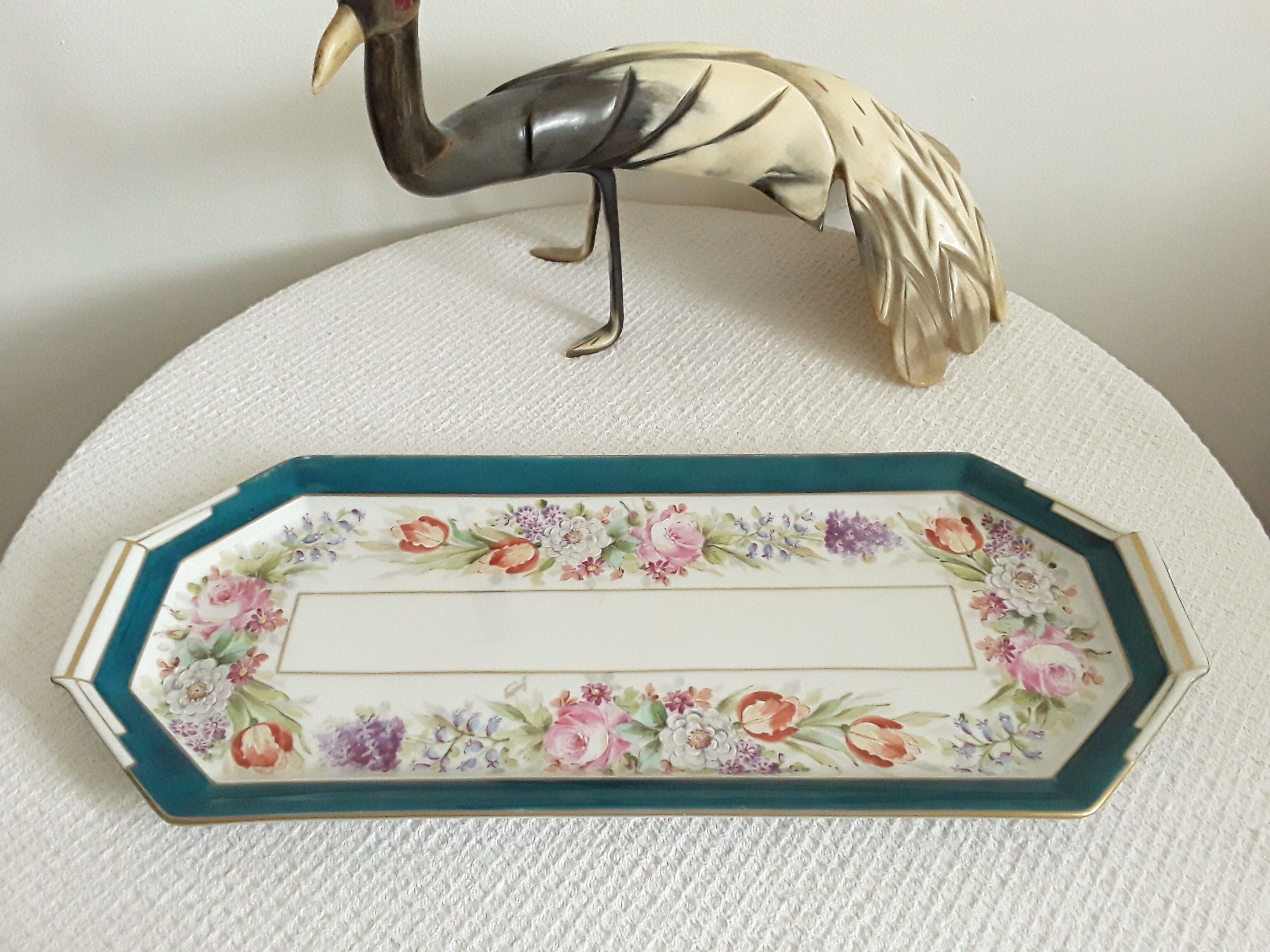 Vintage cake dish in Limoges porcelain