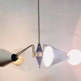 Lampada a sospensione vintage, anni '60
