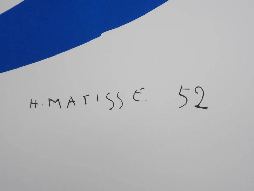 Henri Matisse: Blue Nude II, signed lithograph