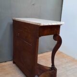 Console of the nineteenth century dessu marble