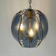 Blue glass ceiling light with exclusive Italian design by VECA, 1960s, Italy.