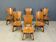 Brutalist oak dining chairs, Netherlands - 1960s