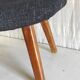 Ottoman modernist in solid wood - 1950s/60s