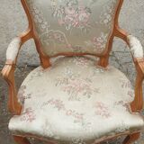 Paire de fauteuils cabriolet Louis XV