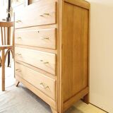 Commode pieds compas en chêne