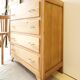 Commode pieds compas en chêne