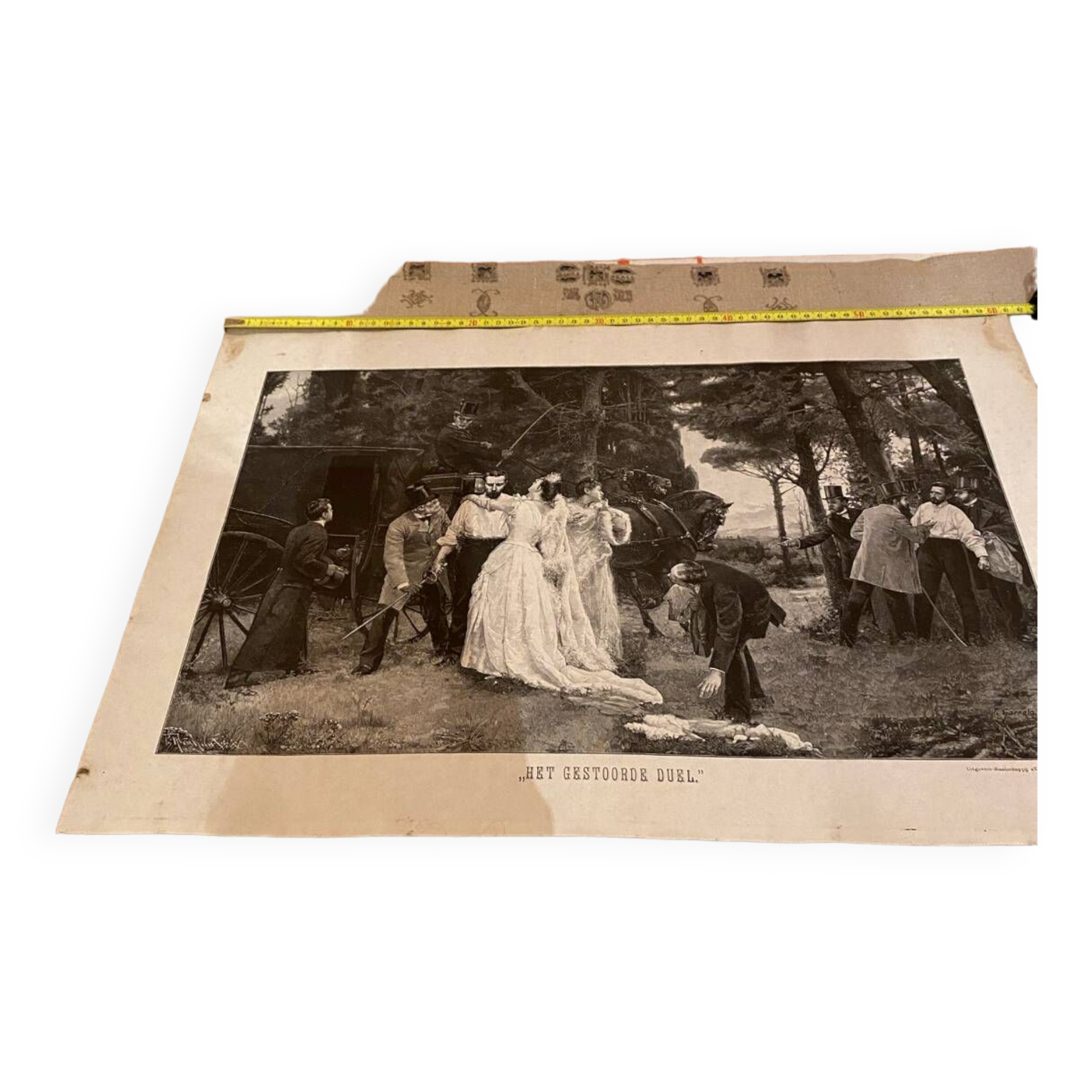 Illustration “The Interrupted Duel”José Garneloalda... 61cmx41cm