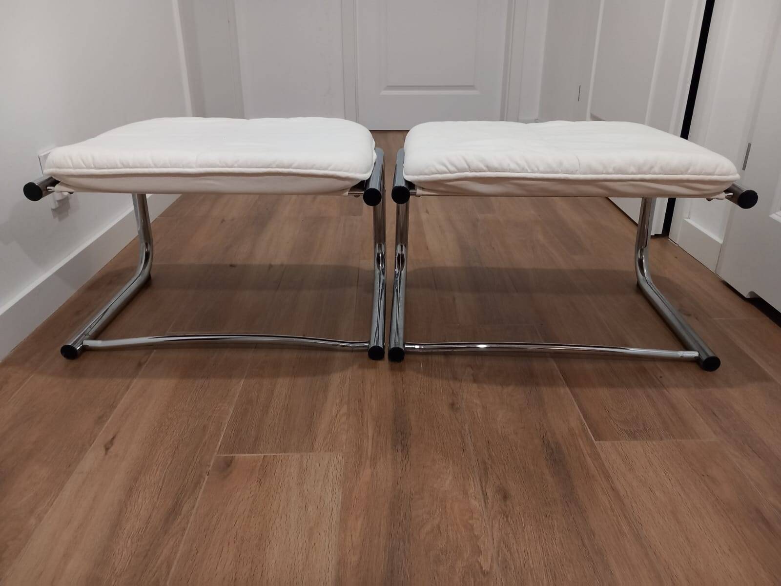 Pair of 1970s Bauhaus style footstools