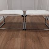 Pair of 1970s Bauhaus style footstools
