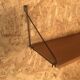 Set of two vintage string wall shelves