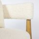 Pair of “bean” shaped armchairs, in blond beech. Contemporary work.
