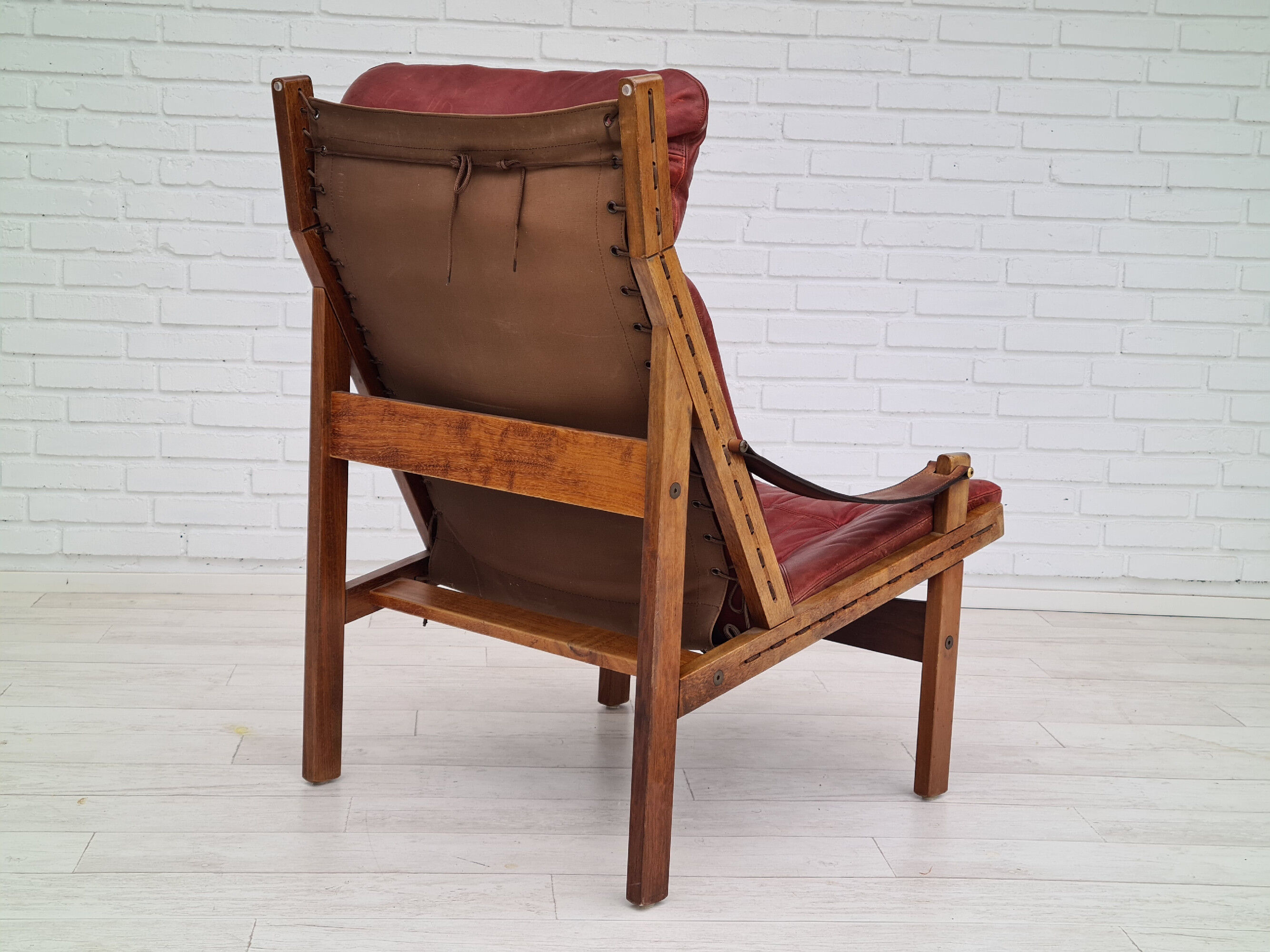 Fauteuil, années 70, teck