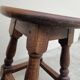 Pair of 19th century solid oak stools