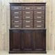Notary's furniture from the early 20th century in oak with its cardboard box.