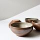 Set of sandstone bowls