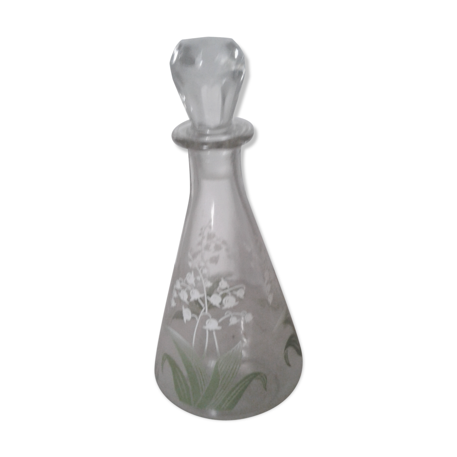 Carafe with Muguet decor cap