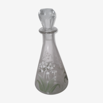 Carafe avec bouchon décor Muguet