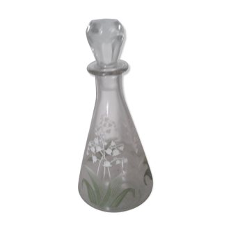 Carafe with Muguet decor cap