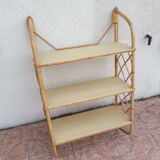 Rattan wall shelf