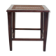 Tabouret antique vintage en acajou rustique