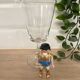 Set of 9 red wine glasses