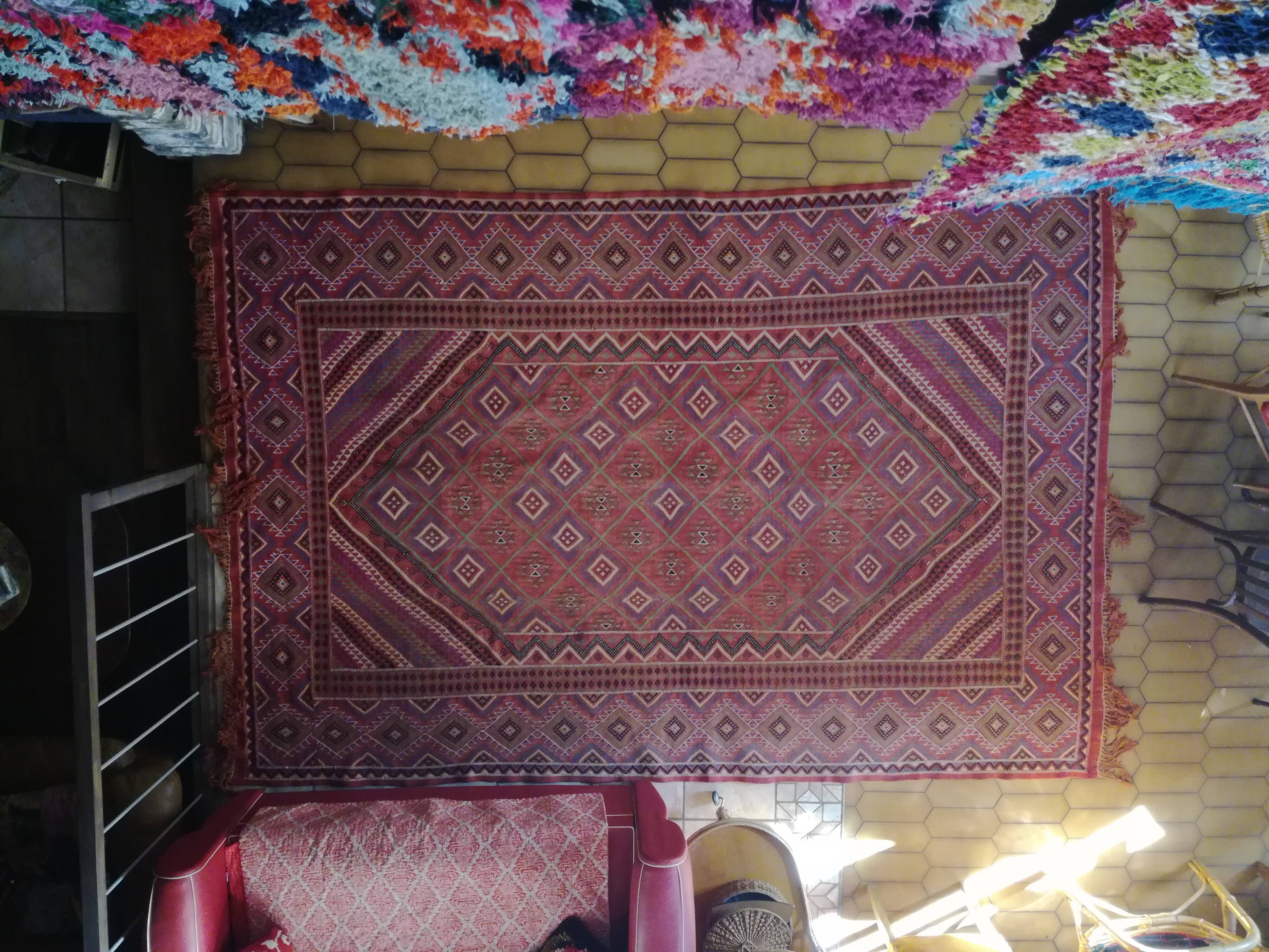 Tapis berbère ancien 210x310cm