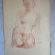 Female nude drawing