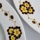 Set of three compotiers and presentation dishes "Boch Frères" (Made in Belgium)