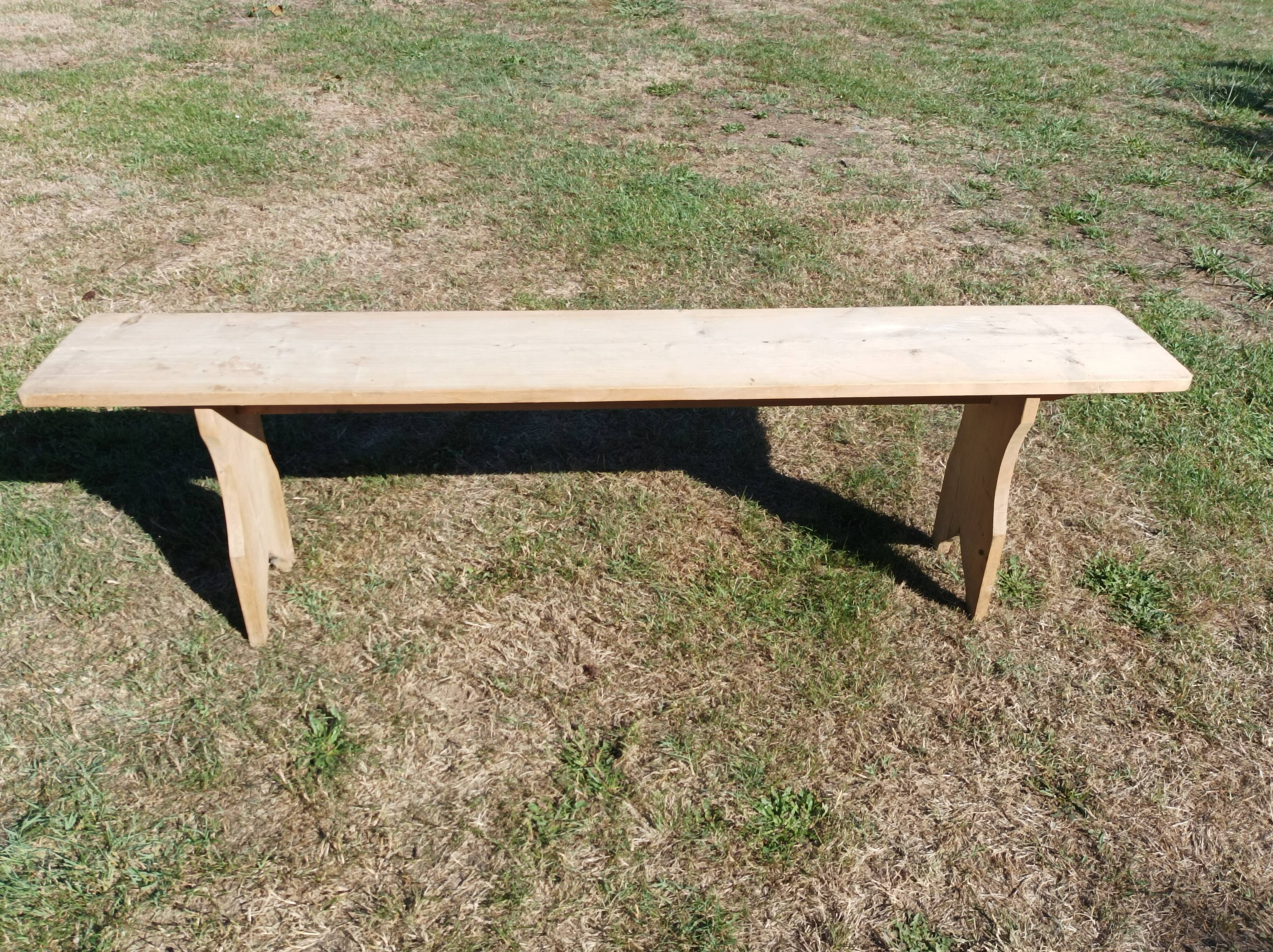 Bancs de ferme en peuplier