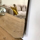 Large octagonal beveled mirror
