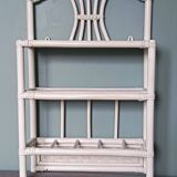 Vintage rattan shelf