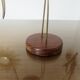 Scandinavian heron in teak and brass 1970