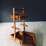 Mid-Century Oak Magazine Holder, Belgium, 1950s