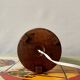 Small vintage bedside lamp in molded glass - 1950s