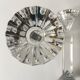 Set of 3 vintage de bohème crystal candlesticks
