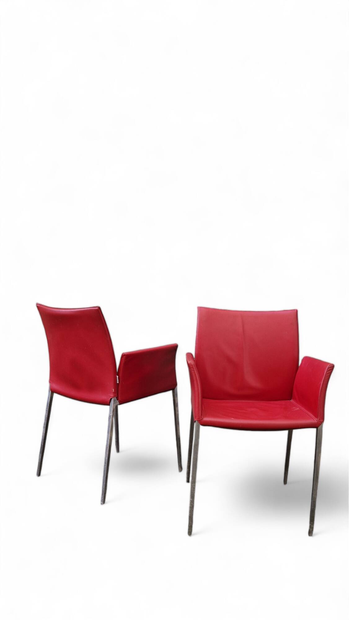 Roberto barbieri for zanotta, 2 armchairs and 4 “lia” chairs