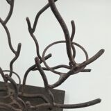 Coral-shaped metal candlestick