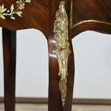 Small Living Room Table in Rosewood and Marquetry, Louis XV style, Napoleon III – Middle XI period