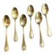 6 Golden Mocha Spoons – Ravinet d'Enfer