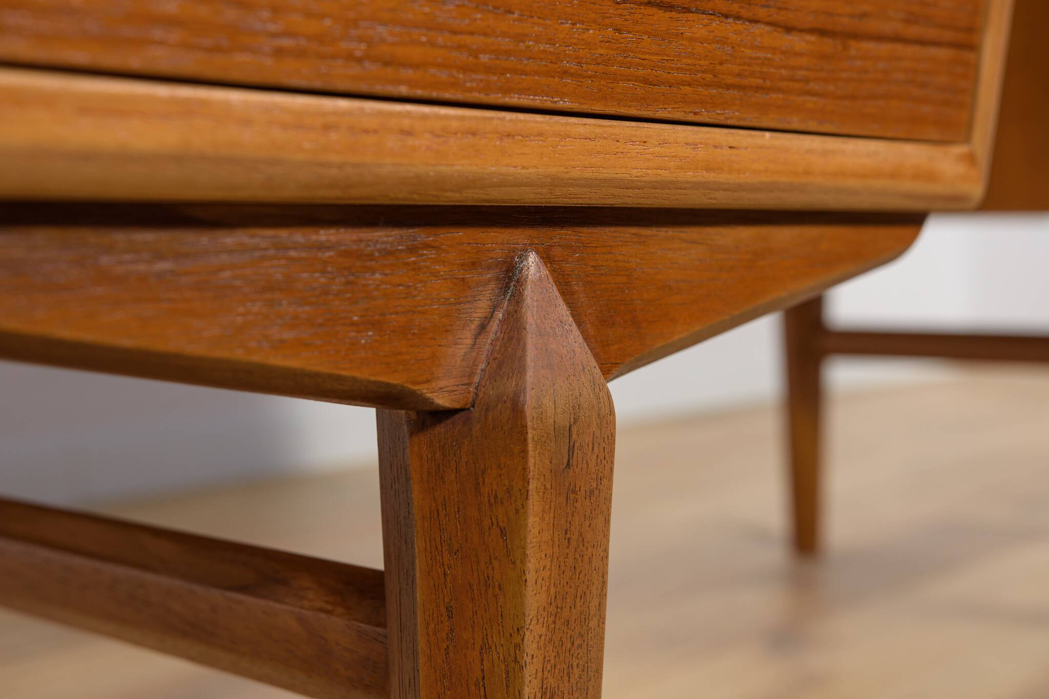 Mid-Century Freestanding Teak Desk, Denmark, 1960s